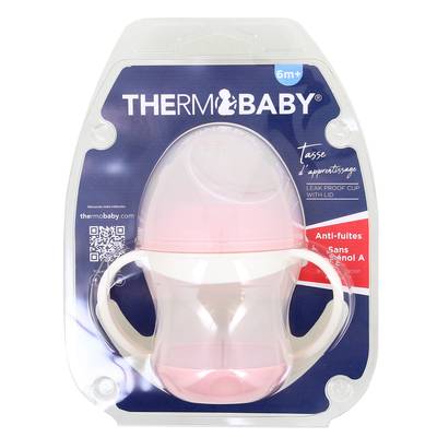 Thermobaby Tasse Anti-fuite Rose Poudré, 1 pièce