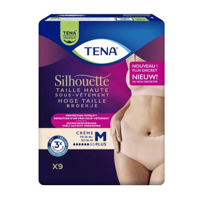 Tena Lady Culottes fuites urinaires taille haute, 9 culottes