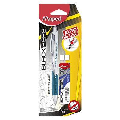 Maped Porte mine automatique HB 0.7mm + étui mines + 4 gommes