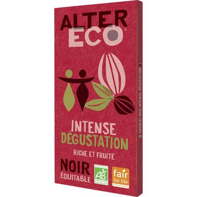 Alter Eco - Commerce Equitable Chocolat Noir Intense Dégustation 60% Cacao Bio du Pérou, 100g