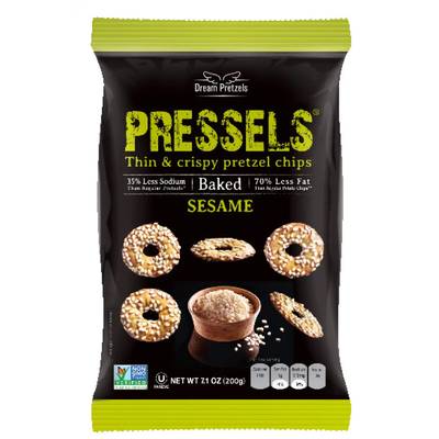 Dream Pretzels Croustilles de bretzels thym et sésame, 200g