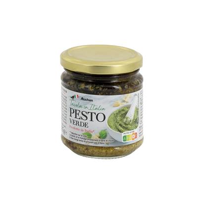 Auchan Tavola In Italia Sauce pesto verde au basilic en bocal, 185g