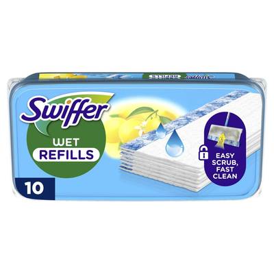 Swiffer Lingettes humide citron, 10 lingettes