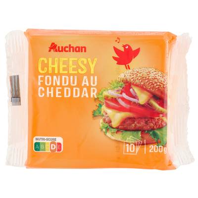 Auchan Cheeesy Cheddar en tranche, 200g