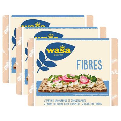 Wasa Tartine Croustillante Fibres, 3x230g