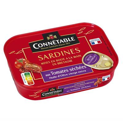 Connetable Sardines à l'huile d'olive vierge extra et aux tomates séchées, 135g