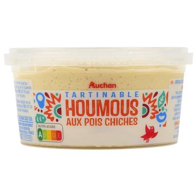 Auchan Houmous aux Pois Chiches Tartinables, 200g