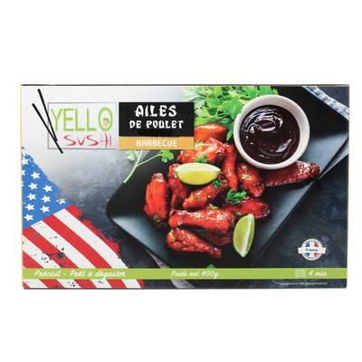 Yello Sushi Ailes de Poulet Barbecue, 400g