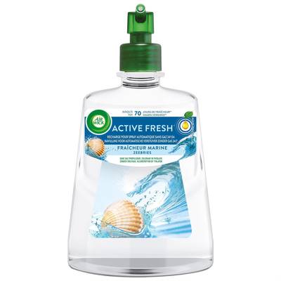 Air Wick Recharge pour diffuseur automatique sans Gaz Active Fresh 24h24 MARINE, 220ml
