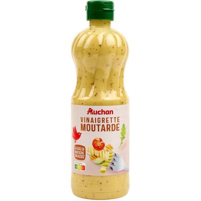 Auchan Vinaigrette allégée à la moutarde, 50cl