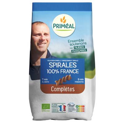 Priméal Spirales complètes bio Filière FRANCE, 500g