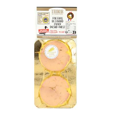 Terroir de Caractère Duo de Foie Gras de Canard Entier IGP des Landes, 70g, 2 parts