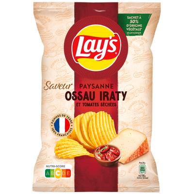 Lay's Chips paysannes saveur Ossau Iraty et tomate séchées, 120g