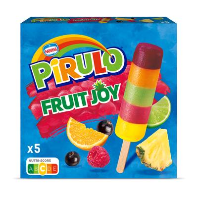 Pirulo Bâtonnets glace à l'eau et sorbet, 5 bâtonnets - 325g