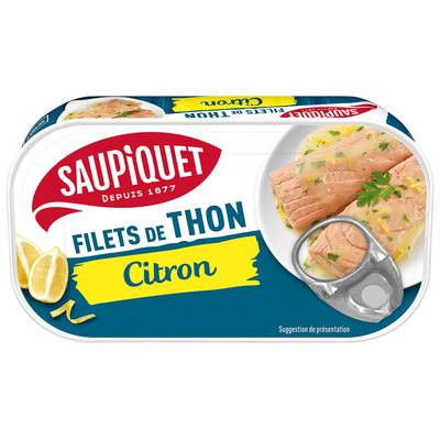 Saupiquet Filets de Thon Citron, 115g