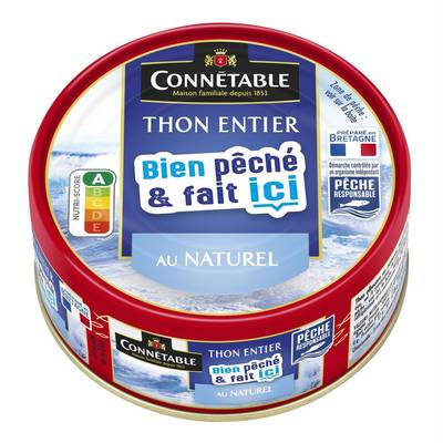 Connetable Thon Entier au Naturel, 112g