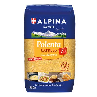 Alpina Savoie Polenta Grains Moyens Express, 500g