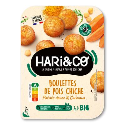 HARI&CO Boulettes de Pois Chiches Bio, 180g