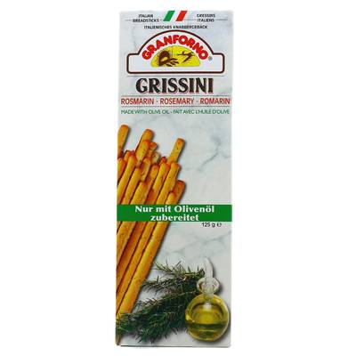 Granforno Gressins au romarin et à l'huile d'olive, 125g