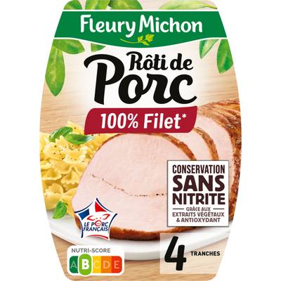 Fleury Michon Rôti de Porc, 4 tranches - 160g
