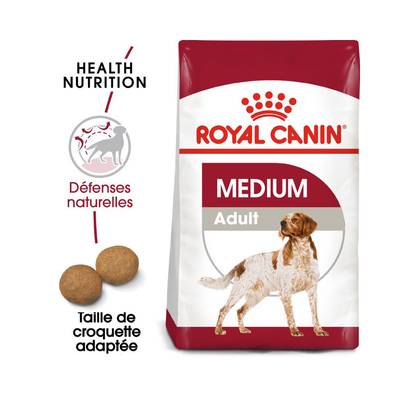 Royal Canin Croquettes Défenses Naturelles pour Chien Moyen Adulte, 15kg