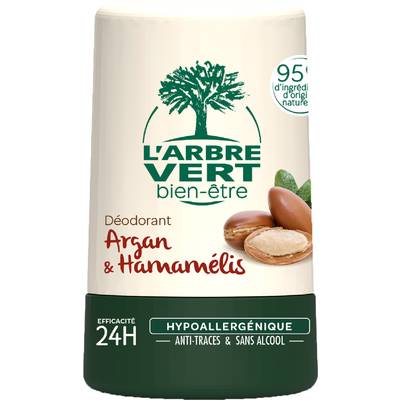 L'Arbre Vert Bien-Etre Déodorant bille à l'argan, 50ml