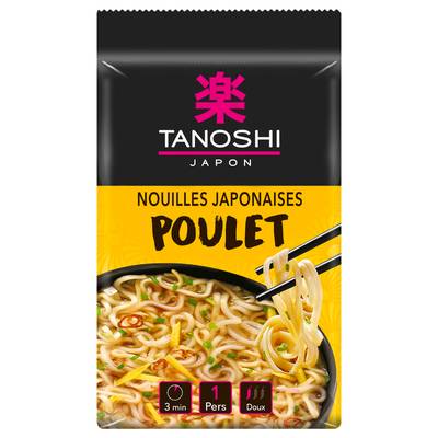 Tanoshi - Japon Nouilles Japonaises Saveur Poulet, 85g