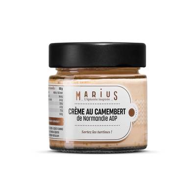Marius, L'Épicerie Inspirée Crème au Camembert de Normandie AOP, 100g