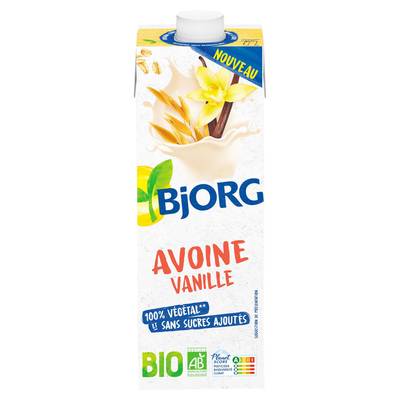 Bjorg Avoine Vanille Boisson Végétale Sans Sucres Ajoutés Bio, 1L