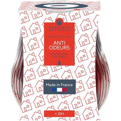 Ambiances Devineau Bougie lowboy anti-tabac Grise