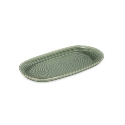 Collection Caméo Plat à servir 33,5x18cm vert Cameo, 1 pièce