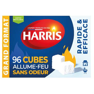 Harris Allume-feu naturel et longue durée, 96 allume-feu