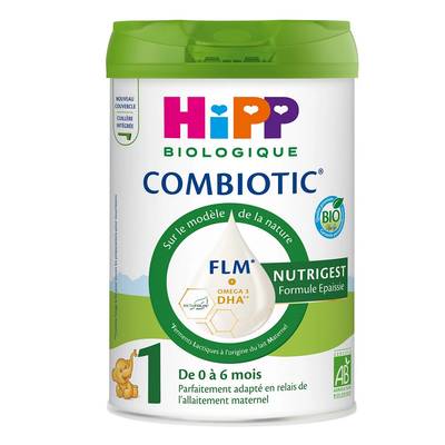 Hipp Lait bébé en poudre Combiotic FLM Bio Nutrigest formule épaissie 1er âge, 0-6 mois, 800g