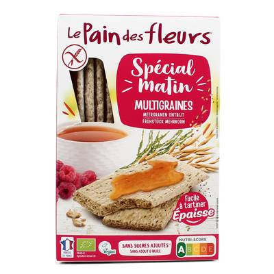 Le pain des fleurs Tartine Matin Multigraines bio, 230g