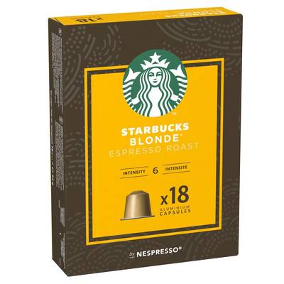 Starbucks by Nespresso Blond Espresso x18, 94g