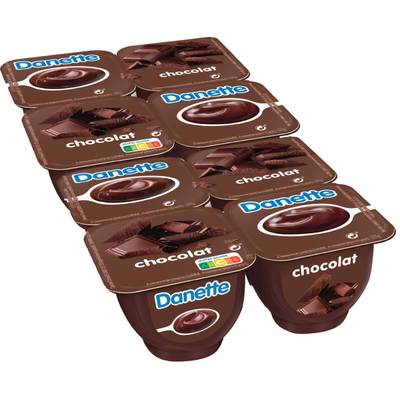 Danette Crème Dessert Chocolat, 2 packs de 4x125g