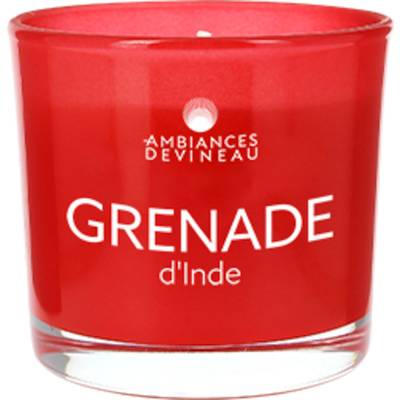 Ambiances Devineau Bougie verre parfum Grenade d'Inde