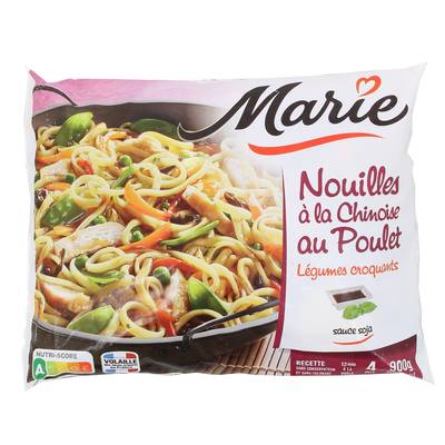 Marie Nouilles à la chinoise au poulet et légumes croquants, 900g