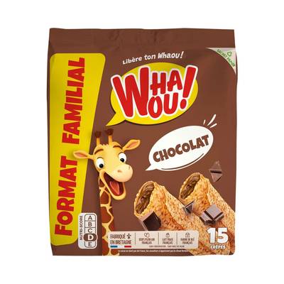 Whaou Crêpe fourrée chocolat x15, 480g