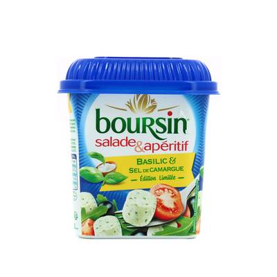 Boursin Fromage Basilic et Sel de Camargue, 120g