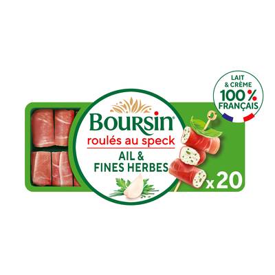 Boursin Fromage apéritif au speck, ail et fines herbes, 100g