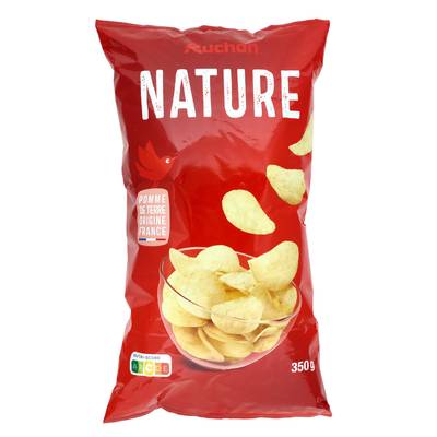 Auchan Chips nature, 350g