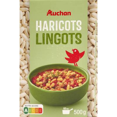 Auchan Haricots lingots, 500g