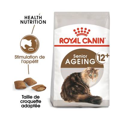 Royal Canin Croquettes Ageing +12 Stimulation de l'Appétit pour Chat Senior, 2kg