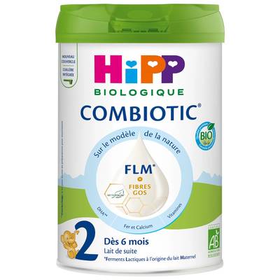 Hipp Lait bébé en poudre Combiotic FLM Bio 2ème âge, 6-12 mois, 800g