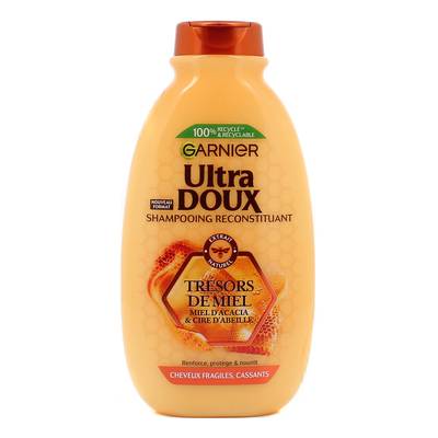Garnier - Ultra Doux Shampooing Reconstituant Trésors de Miel, 250ml