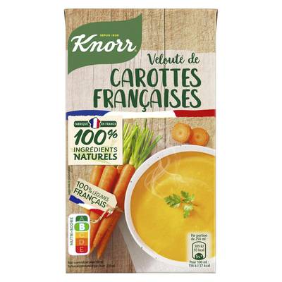 Knorr Soupe Velouté de Carottes Françaises, 1L