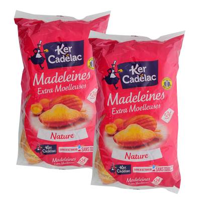 Ker Cadélac Madeleines extra moelleuses, 2x600g