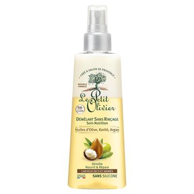 Le petit Olivier Démêlant Sans Rinçage Soin Nutrition Huiles d'Olive, Karité & Argan, 150ml