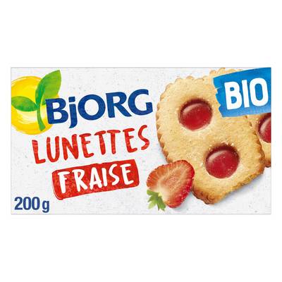 Bjorg Lunettes à la fraise Bio, 200g